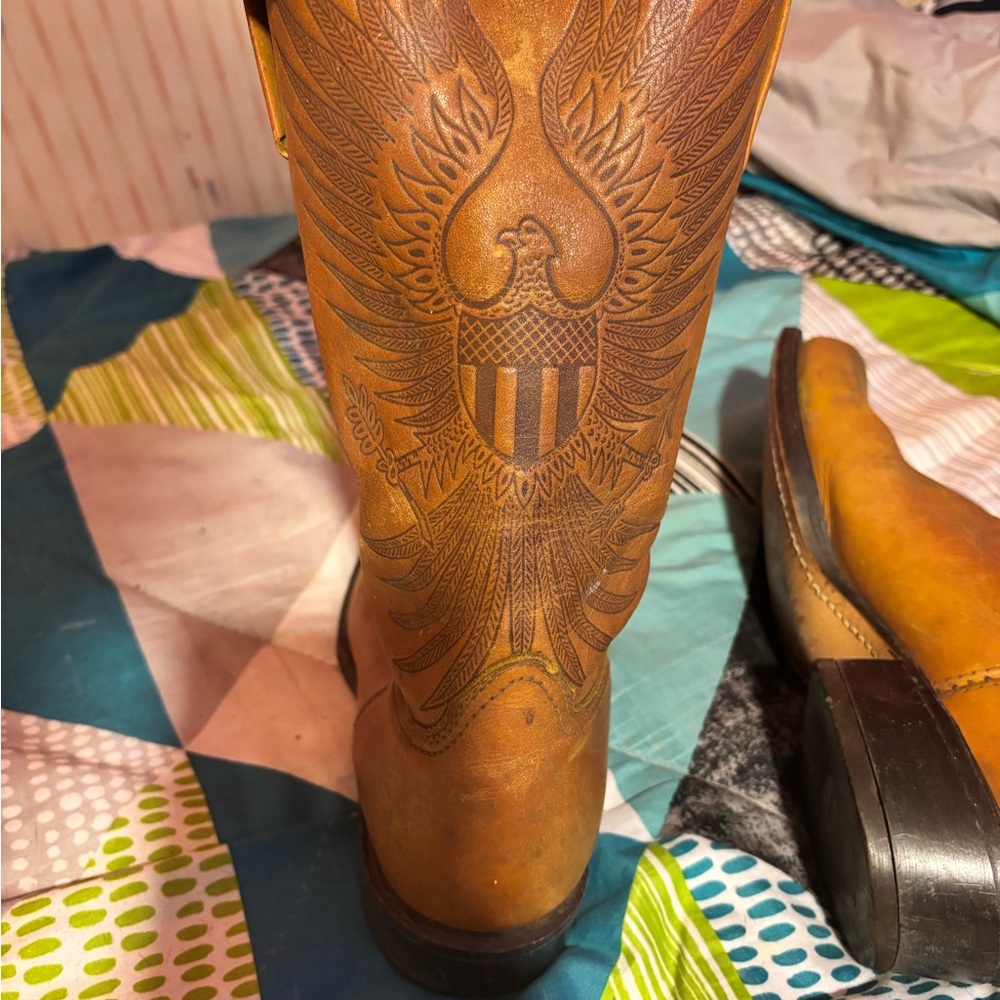 Men’s rare vintage 1970’s Leather Dingo cowboy boots - Picture 3 of 3